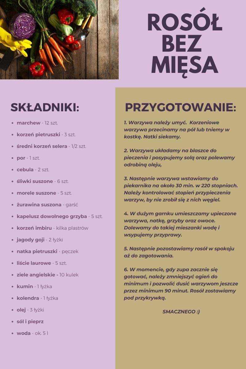 rosół bez mięsa przepis